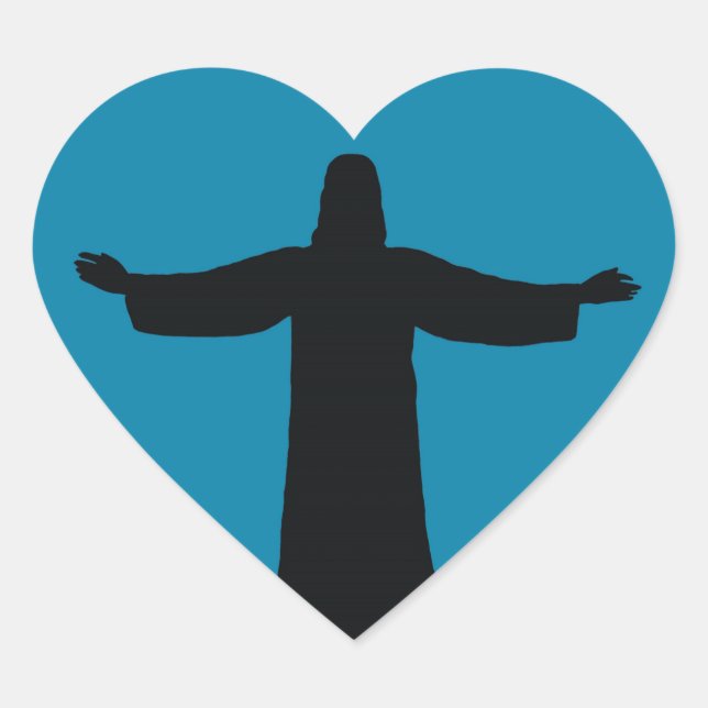 Calcomanía amo a jesucristo (Anverso)