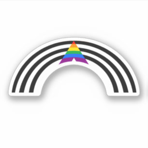 CALCOMANÍA ARCOÍRIS DE APOYO LGBTQ