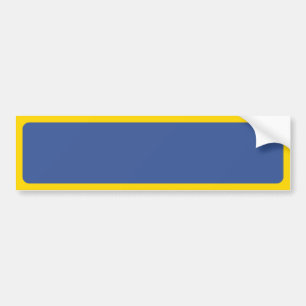 Calcomanía azul y amarilla corporativa - Personali