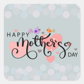 Calcomanía celebración "Happy Mother's Day"