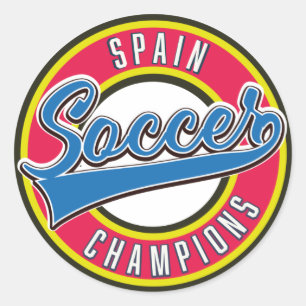 Calcomanía clásica de los campeones de fútbol de B