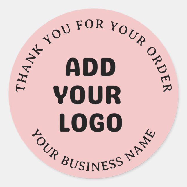 Calcomanía Comercial de Rosa Moderno con Logo Pers (Anverso)