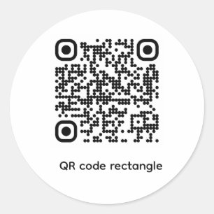 Calcomanía con prueba de código QR