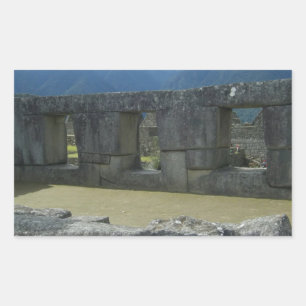 Calcomanía con vista a ruinas de piedra inca antig