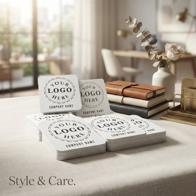 Calcomanía cuadrada de marca – Personalizable y el (Branded Square Sticker – Customizable & Stylish)