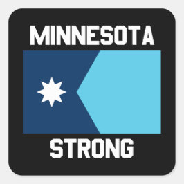 Calcomanía cuadrada Minnesota Strong