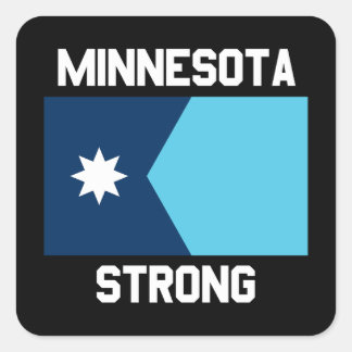Calcomanía cuadrada Minnesota Strong
