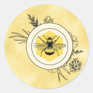 Calcomanía de abeja