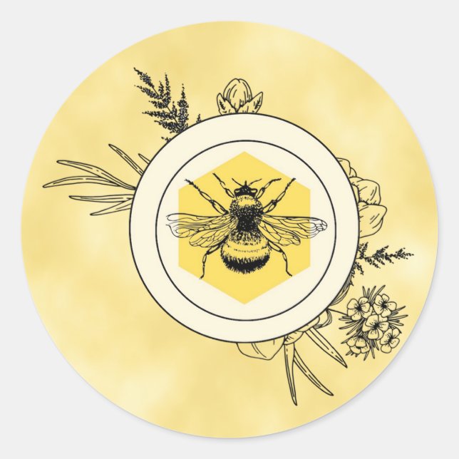 Calcomanía de abeja (Anverso)