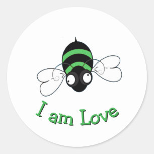 Calcomanía de Abeja Soy Amor