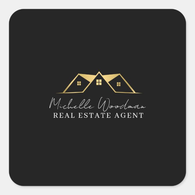 Calcomanía de Agente Inmobiliario Personalizada |  (Anverso)