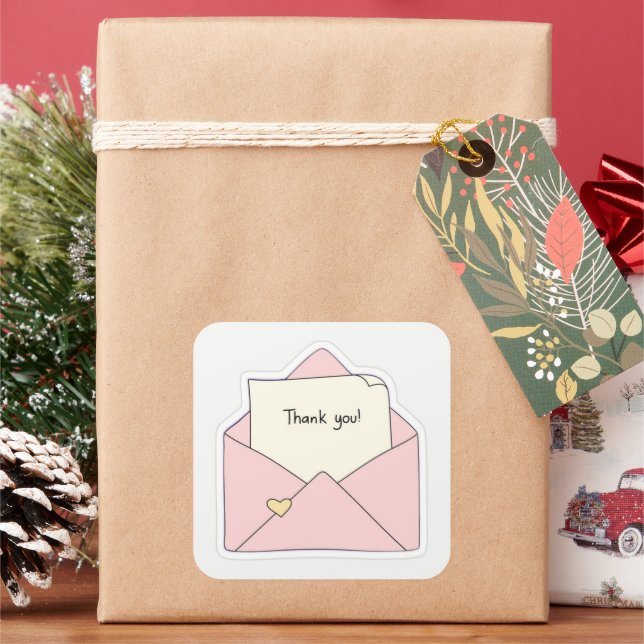 Calcomanía de agradecimiento (Vacaciones)