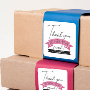 Calcomanía de agradecimiento – Branding para peque