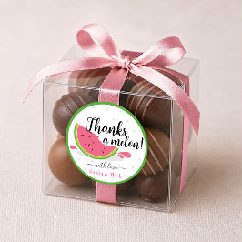 Calcomanía de agradecimiento de sandía Gracias una
