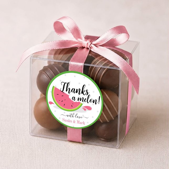 Calcomanía de agradecimiento de sandía Gracias una (Subido por el creador)