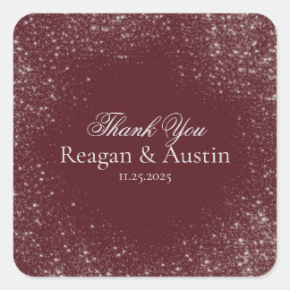 Calcomanía de agradecimiento Estrella Fugaz Borgoñ