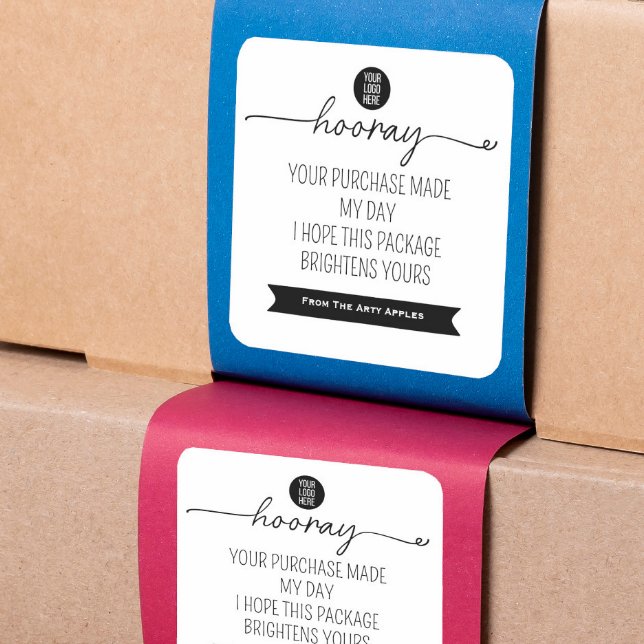 Calcomanía de agradecimiento Hooray – Branding par (Subido por el creador)