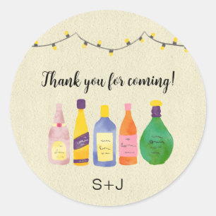 calcomanía de agradecimiento para abastecer el bar