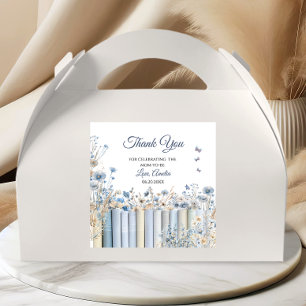 Calcomanía de agradecimiento para baby shower con 