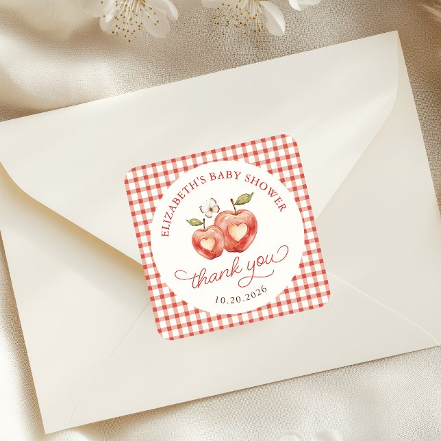 Calcomanía de agradecimiento para baby shower de m (Subido por el creador)