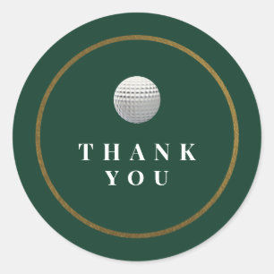 Calcomanía de agradecimiento para torneo de golf