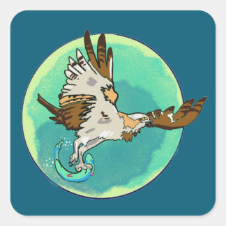 Calcomanía de águila pescadora