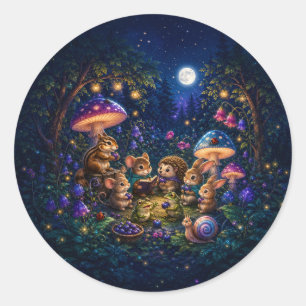 Calcomanía de Amigos Mágicos del Bosque de Moonber