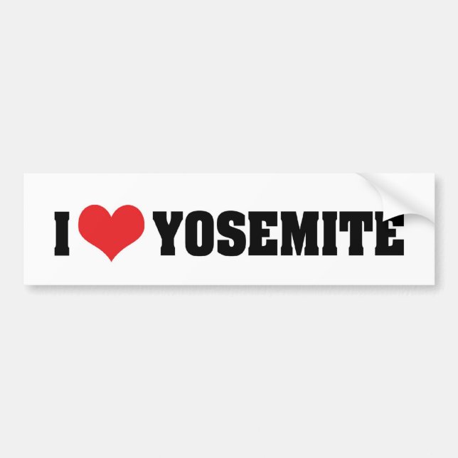 Calcomanía de Amor a Yosemite (Frente)