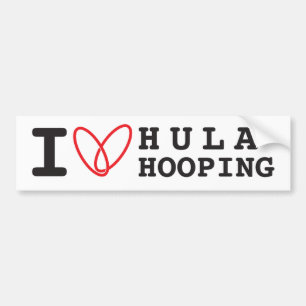 Calcomanía de amor por Hula Hooping
