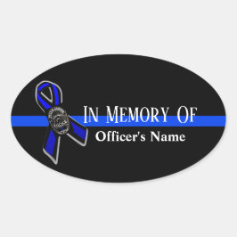 CALCOMANÍA DE APOYO A LA POLICÍA EN MEMORIA DEL OF