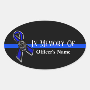 CALCOMANÍA DE APOYO A LA POLICÍA EN MEMORIA DEL OF
