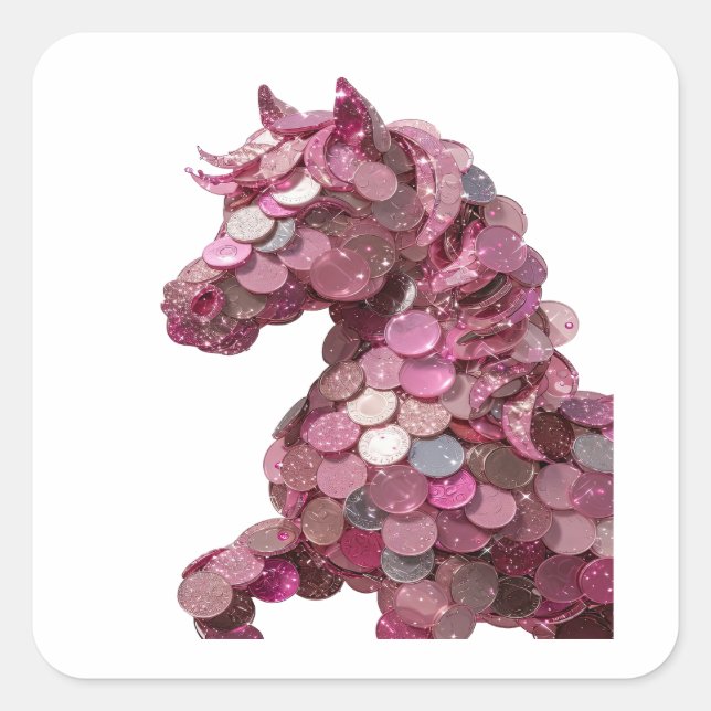 Calcomanía de arte de monedas de unicornio de plat (Anverso)
