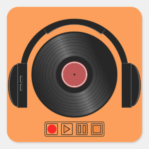"Calcomanía de auriculares geniales – Calcomanía p