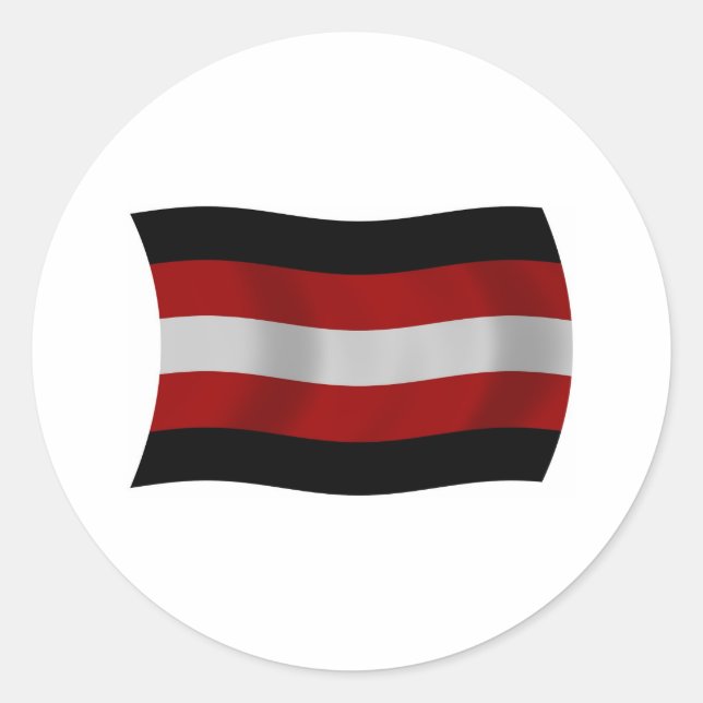 Calcomanía de bandera satanista (Anverso)