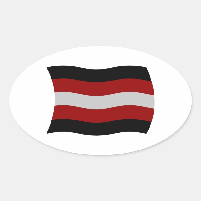 Calcomanía de bandera satanista (Anverso)