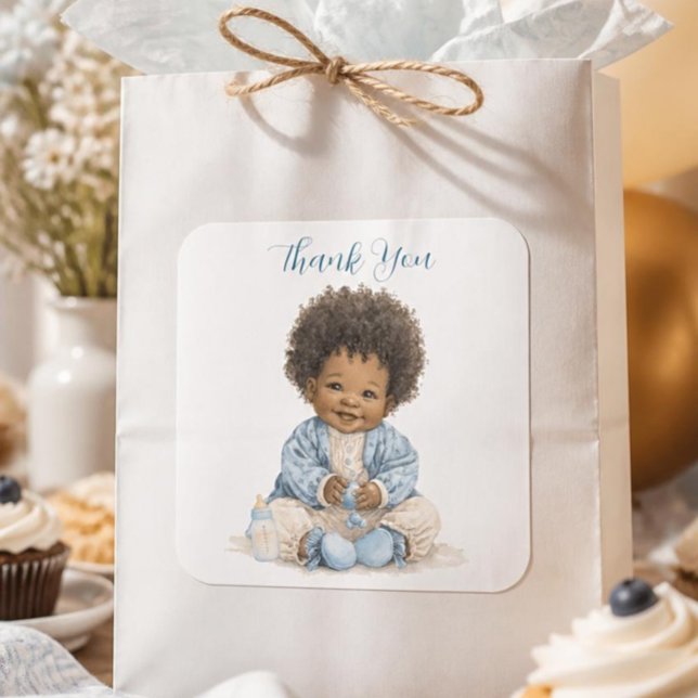 Calcomanía de bebé afroamericano (Subido por el creador)