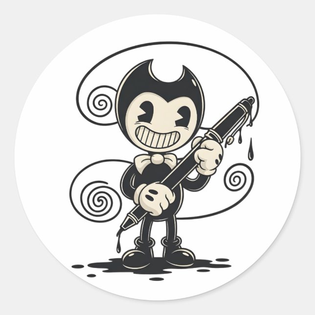 Calcomanía de Bendy | Bendy y la máquina de tinta  (Anverso)