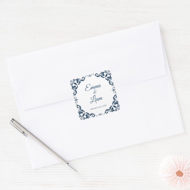 Calcomanía de Boda de Arcilla Mexicana – Papel Pic (Sobre)