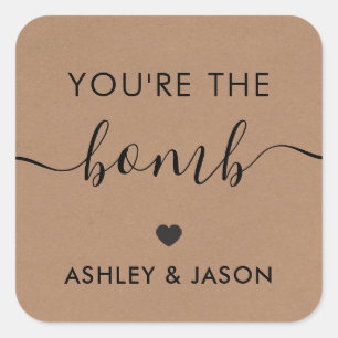 Calcomanía de bomba de baño You're the Bomb, Kraft