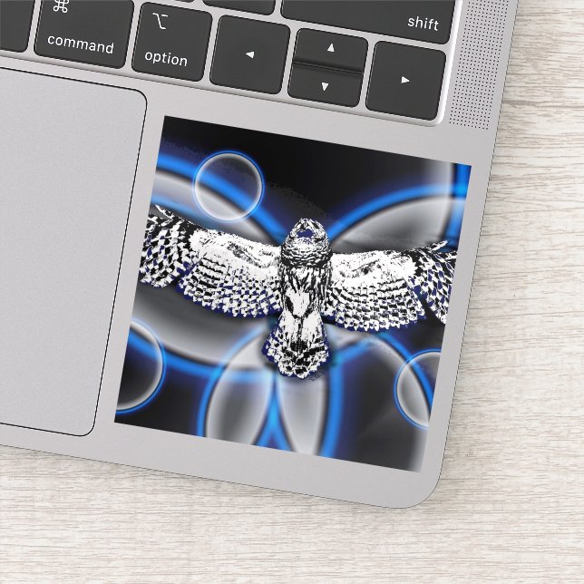 Calcomanía de búho (Detalle)