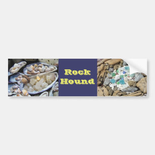 Calcomanía de buscador de rocas rocas ágatas fósil