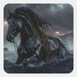 Calcomanía de Caballo de Fantasía Oscura – Establo