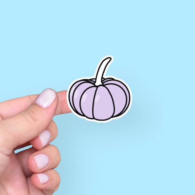 Calcomanía de calabaza morada linda (Subido por el creador)