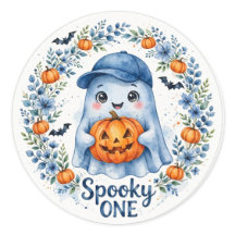 Calcomanía de calabaza Spooky ONE Blue Ghost - Niñ