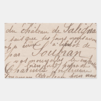 Calcomanía de caligrafía antigua vintage FromMyDes