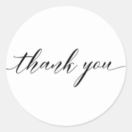 Calcomanía de caligrafía de guión de agradecimient