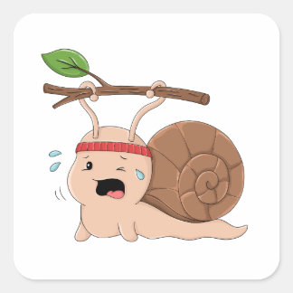 Calcomanía de caracol fuerte que lleva una carga p