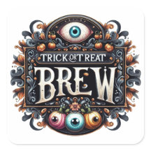 Calcomanía de cerveza Trick or Treat