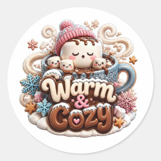 Calcomanía de Chocolate Caliente Warm & Cozy