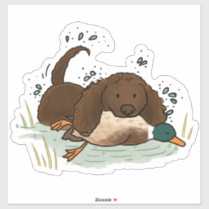 Calcomanía de coche de American Water Spaniel
